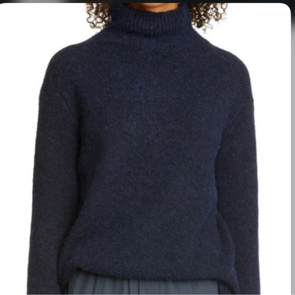 NWT Vince Double Slit Mock Neck in Fisherman - Picture 6 of 6